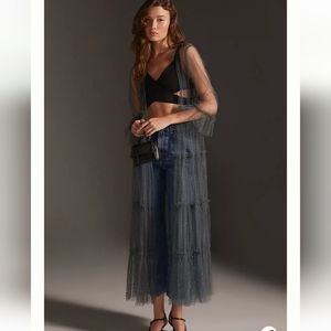 Anthropologie/ Elizabeth Gilbert Embellished Duster